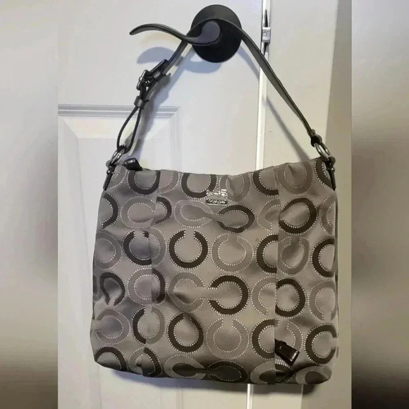 Coach Handbags - Silver & Gray Authentic Coach bag